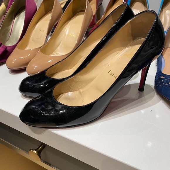 Christian Louboutin, black patent, 39.5 - Picture 3 of 3